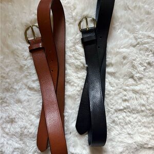 Madewell Leather Belt Set of 2